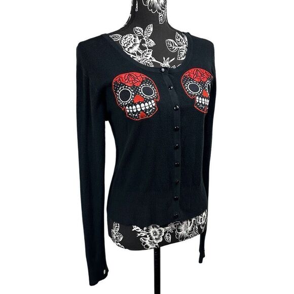 Too Fast “Sugar Skull” Cardigan - Picture 3 of 7
